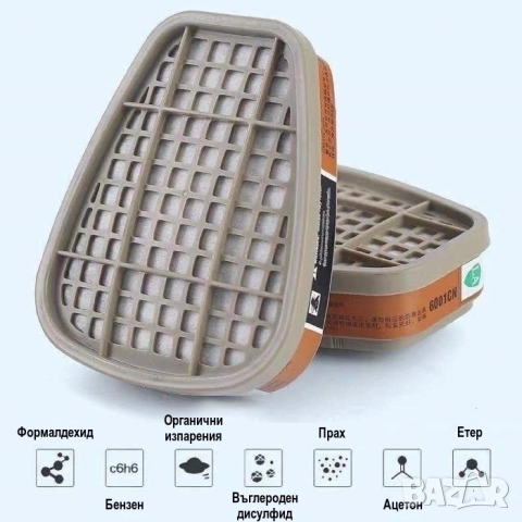 Респираторна маска за цяло лице с филтри | 3М Еквивалент, снимка 6 - Други инструменти - 47863585