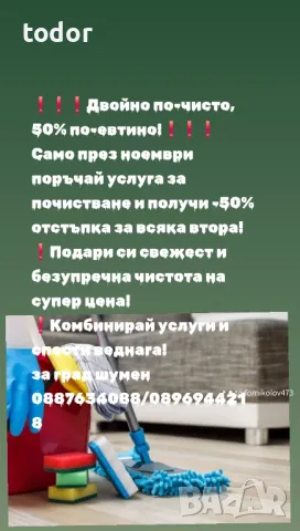 профисионално почистване за офис и домове, снимка 2 - Други услуги - 47703411