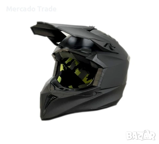 Детска кросова каска Mercado Trade, XS, S размер, Черен мат, снимка 2 - Аксесоари и консумативи - 51178170