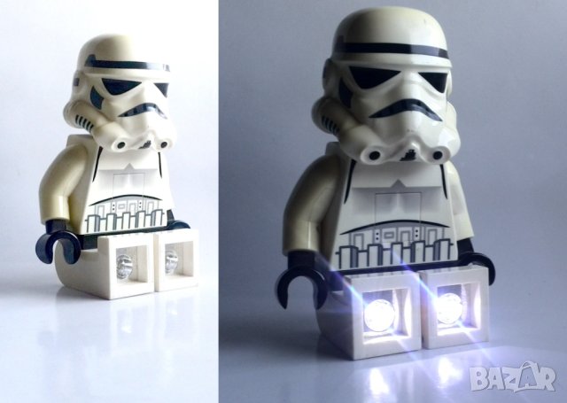 Голяма Лего Star Wars 2012 Play Visions Lego LED Torch Stormtrooper, снимка 2 - Колекции - 42672278