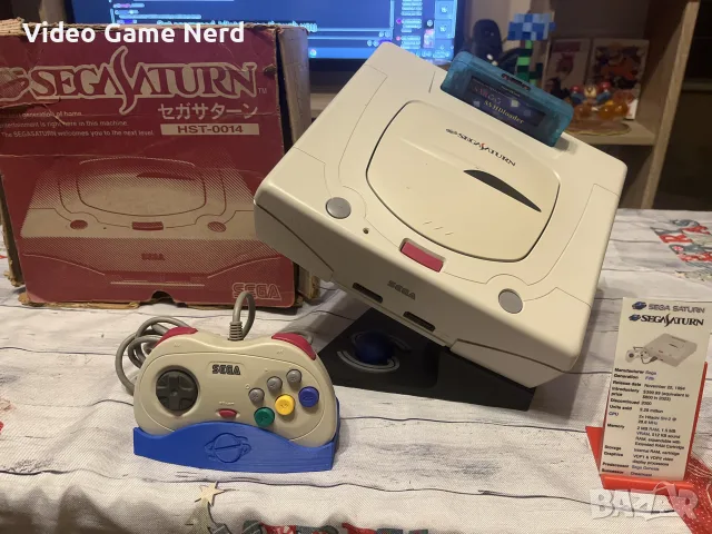 Sega Dreamcast JP + кутия + оригинален контролер | Само РАЗМЯНА