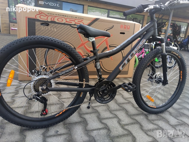 CROSS Алуминиев велосипед 24" SPEEDSTER boy 2db черен/сив, снимка 11 - Велосипеди - 53561334