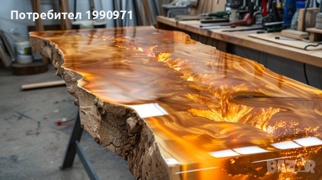 Маси от уникална дървесина и смола по поръчка, снимка 15 - Маси - 53729224