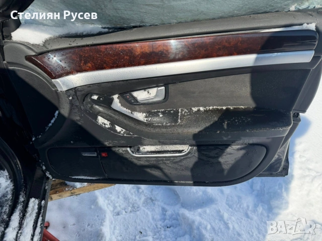 салон седалки перфорирани audi s8 a8 d3 5.2 450hp facelift 2009г цена 370 евро за всичко - задни пер, снимка 11 - Части - 53557846