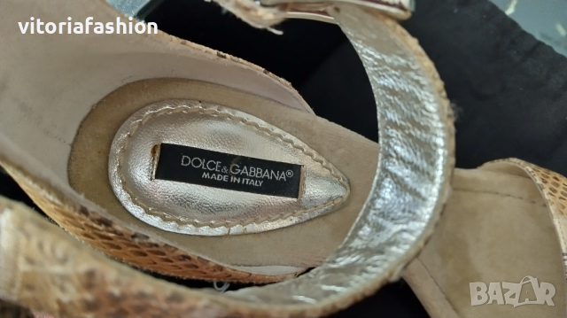 Dolce & Gabbana оригинални дамски сандали, снимка 11 - Дамски обувки на ток - 44695071