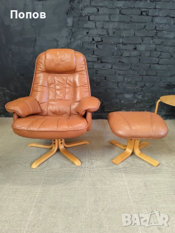 Шведско дизайнерско релакс кресло, снимка 5 - Дивани и мека мебел - 52435187