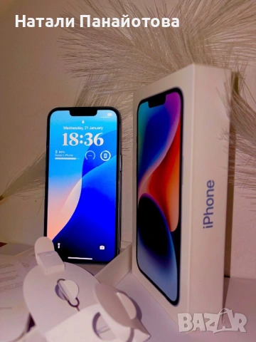 iPhone 14 – 128 GB | Син | Като нов | Перфектно състояние, снимка 5 - Apple iPhone - 53179658