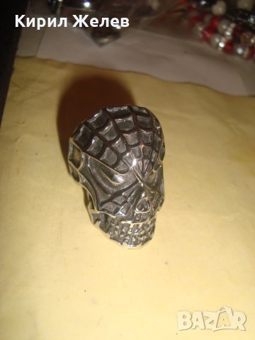 ХЕВИ-МЕТЪЛ ПРЪСТЕН - МАСКА НЕРЪЖДАЕМА СТОМАНА НОВ МАСИВЕН 25003, снимка 2 - Пръстени - 34339730