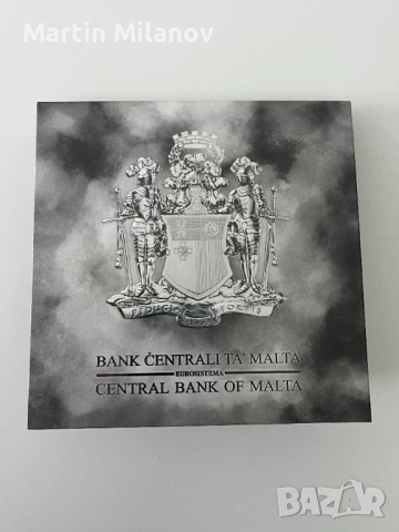 Сребърна инвестиционна монета, Рицарите на миналото (Малта), ограничен, снимка 4 - Нумизматика и бонистика - 52878879