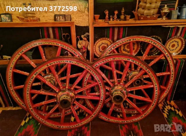 Рисувани колелета колела каруца, снимка 7 - Декорация за дома - 48066200