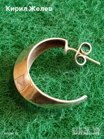 Класически модел сребърни обеци подходящ аксесоар за ежедневието 52980, снимка 2 - Обеци - 53763387