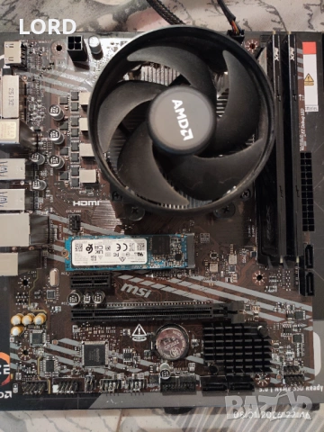 Комплект Ryzen 5 5600X, Msi A520M Pro, RAM 16GB DDR4 3200, SSD 256GB NVME