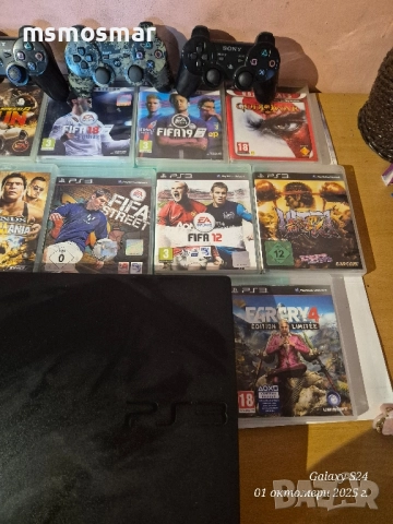 Плейстейшън 3 + дискове и джойстици