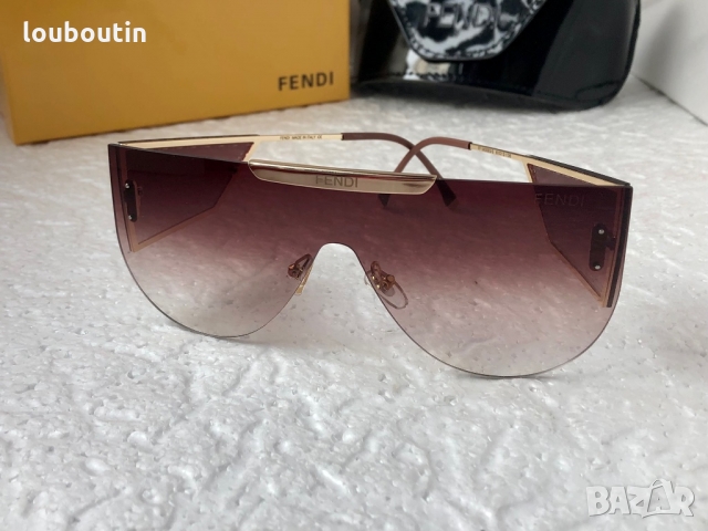 -15 % разпродажба Fendi 2022 дамски слънчеви очила маска с лого, снимка 3 - Слънчеви и диоптрични очила - 36106919