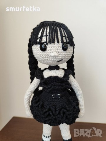 Плетена кукла Уенсдей Адамс