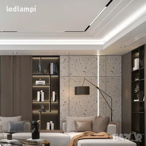 LED SMART Магнитен Линеен Осветител 20W 3в1 48V, снимка 8 - Лампи за таван - 49433396