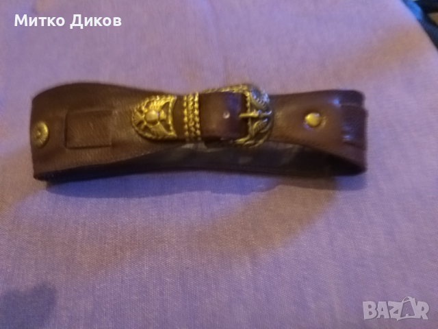 Каишка за ръка естествена кожа 42см фи 12см, снимка 2 - Други - 44658243