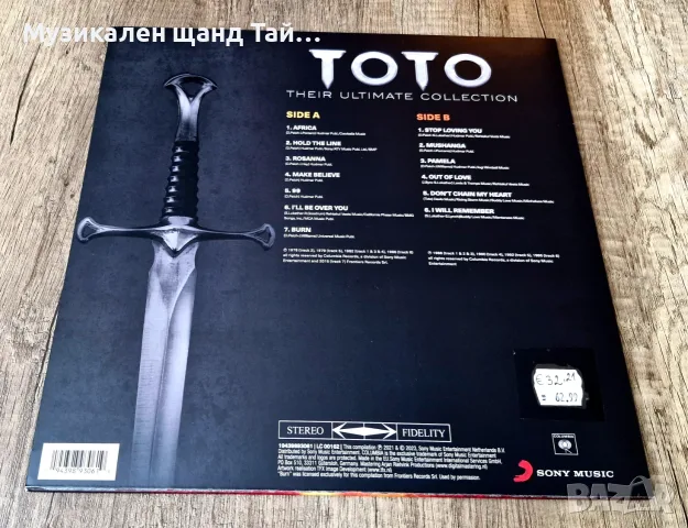 Грамофонни Плочи - Поп - Рок: Toto - Their Ultimate Collection - LP - Red Vinyl, снимка 2 - Грамофонни плочи - 55712625