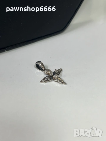 Сребърна висулка 925 проба - 0,86 гр, снимка 3 - Колиета, медальони, синджири - 53605699