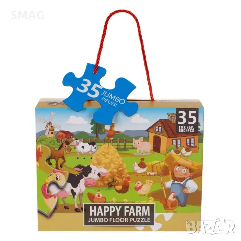 Подов пъзел Селскостопански животни (35 Джъмбо части) S_1220383, снимка 2 - Игри и пъзели - 48802696