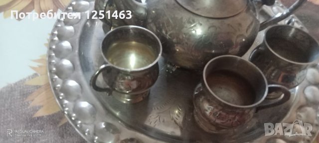 Стариннен Индийски сервиз посребрен , снимка 2 - Антикварни и старинни предмети - 41885530