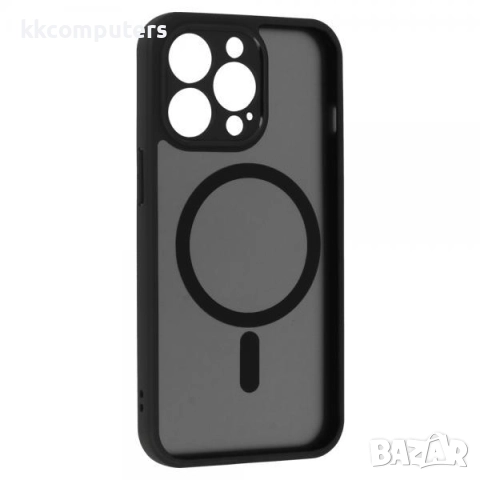 Калъф Go Boy Акрилен Силикон Мат MagSafe / Черна рамка / за iPhone 17 Air 6.5 Баркод : 3132853