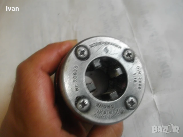 1/2" Винторезна глава Rothenberger Industrial за резби на тръби 1:16 дясна оригинална стандарт BSPT, снимка 8 - Други инструменти - 51021703