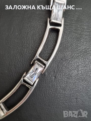 Дамско колие с кристали 925 проба , снимка 4 - Колиета, медальони, синджири - 41583575