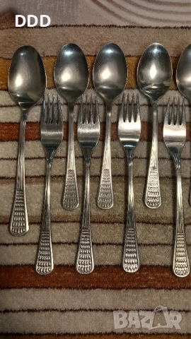 Вилици и лъжици П. Денев Перла , снимка 2 - Прибори за хранене, готвене и сервиране - 52809092