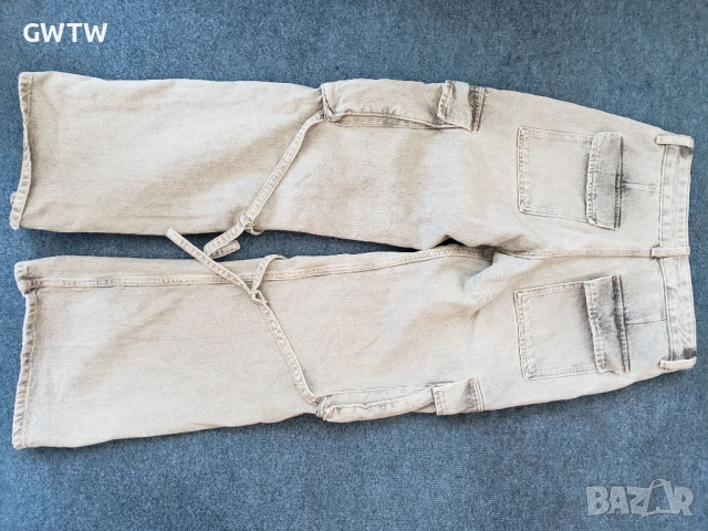 Zara карго сиви дънки, снимка 6 - Дънки - 53401495