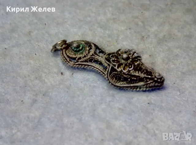 СТАРИНЕН ФИЛИГРАНЕН СРЕБЪРЕН МЕДАЛЬОН ЧЕХЪЛЧЕ СРЕБРО ВИСОКА ПРОБА ФИНА РЪЧНА МАЙСТОРСКА РАБОТА 20778, снимка 11 - Антикварни и старинни предмети - 49606504