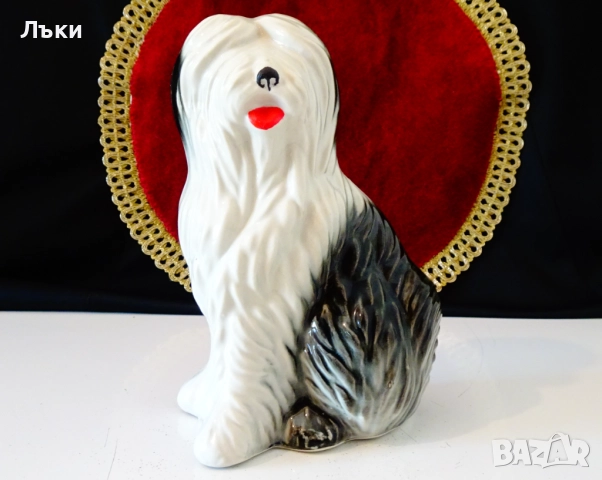 Порцеланова фигура,статуетка куче Бобтейл,печат. , снимка 6 - Статуетки - 51979856