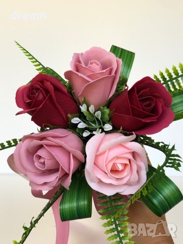 Букет от ароматни сапунени рози, снимка 11 - Подаръци за жени - 41972415