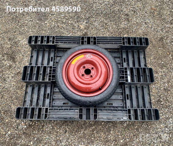 Оригинална патерица/резервна гума 15цола 4x100 за Honda Jazz,Mitsubishi Colt,Spacestar