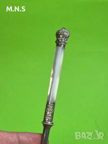 Английкса сребърна  Лъжица за сладко., снимка 9 - Антикварни и старинни предмети - 52848189