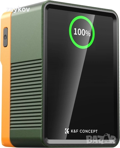 99Wh 14.8V 6700mAh Мини V-Mount батерия с PD100W бързо зареждане, снимка 3 - Оригинални батерии - 52972427