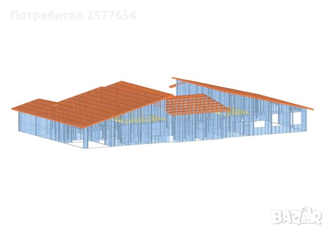 Къща,Бунгало,Преместваема къща,Сглобяеми къщи,Модулни,Жилищни-384м², снимка 4 - Строителни материали - 44163941