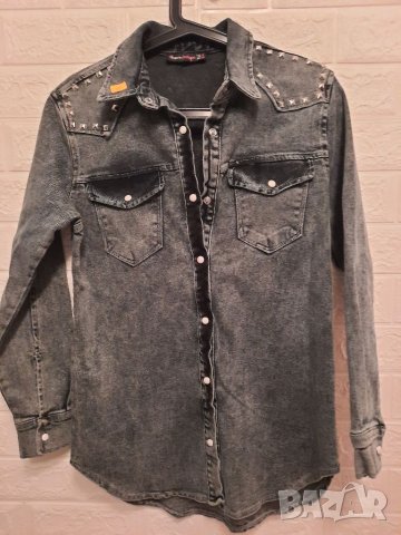 Нова, плътна дънкова риза-яке