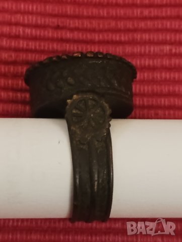 Стар възрожденски, болярски пръстен 19 век. , снимка 5 - Антикварни и старинни предмети - 44355253