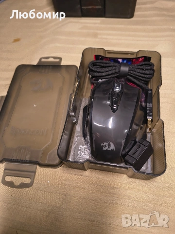 Геймърска мишка Redragon M908 Impact MMO, кабелна RGB мишка с 12 програмируеми странични , снимка 4 - Клавиатури и мишки - 53622535