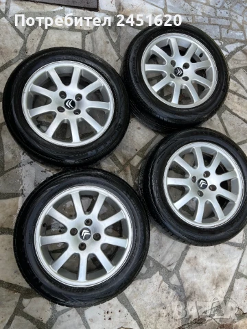 Продавам лети джанти 16” 4х108 с летни гуми 205/55/16