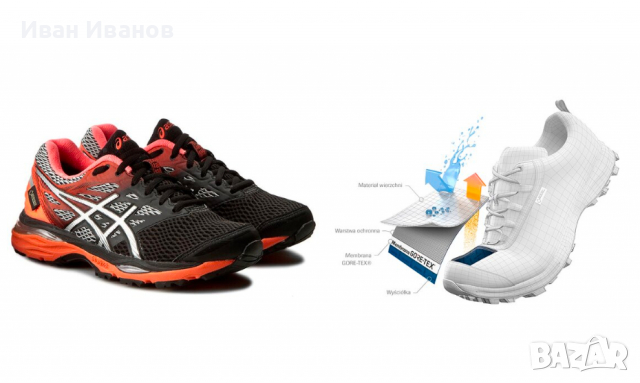 водоустойчиви маратонки Asics Gel-Cumulus 18 GTX Gore-tex   номер 37,5, снимка 4 - Маратонки - 36275312
