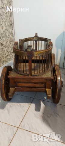 Стара количка, снимка 4 - Антикварни и старинни предмети - 41842566