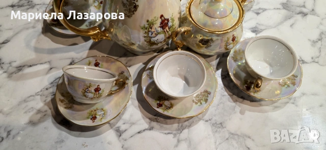 Винтидж порцеланов комплект, снимка 5 - Антикварни и старинни предмети - 53734894