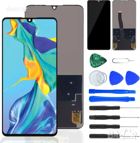 NB+ Display Digitizer Резервен LCD сензорен екран за Huawei P30, черен, снимка 9 - Резервни части за телефони - 47433783