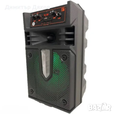 Мощна безжична тонколона 8'' с дистанционно управление и микрофон KTS-1631, снимка 2 - Тонколони - 48153362
