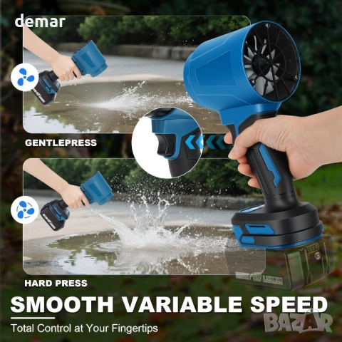 Безжична духалка за листа, ръчна градинска духалка за Makita 18V батерия, БЕЗ БАТЕРИЯ, снимка 3 - Градинска техника - 52302619