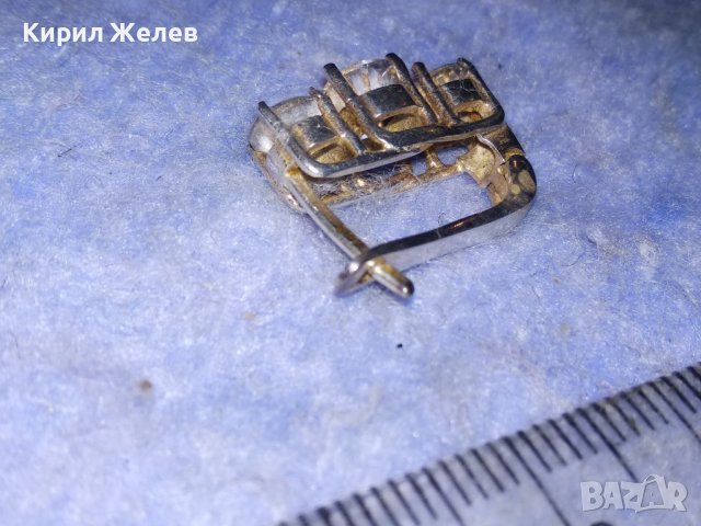 ПРЕКРАСНА СКЪПОЦЕННА СРЕБЪРНА АНГЛИЙСКА ОБЕЦА СРЕБРО 925 с БЛЕСТЯЩИ ФАСЕТИРАНИ ЦИРКОНИ 26514, снимка 5 - Обеци - 40532614