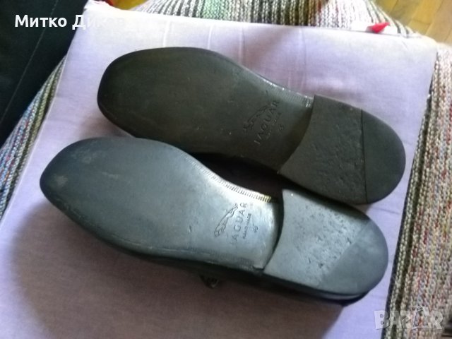 Ягуар ръчна изработка маркови обувки естествена телешка кожа №45 стелка29см, снимка 12 - Официални обувки - 41784849