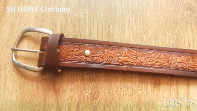 BELT LEATHER MADE IN USA размер S / M колан естествена кожа - 1958, снимка 2 - Колани - 53235933